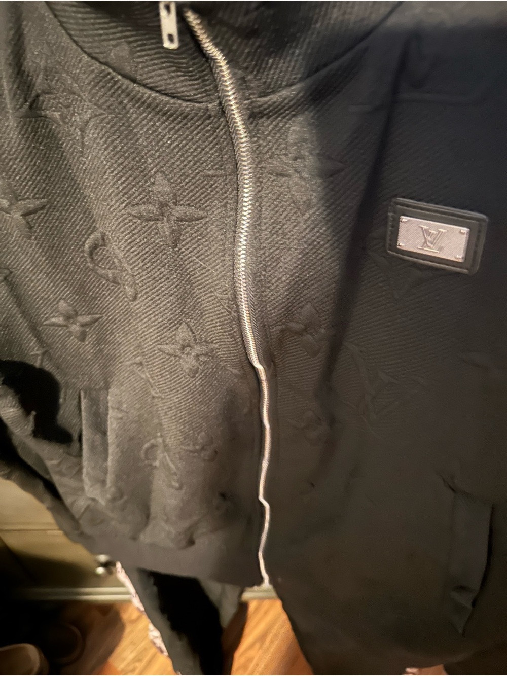 Black Monogram Track Jacket & Pants with Logo Tape - Picture 6 of 8